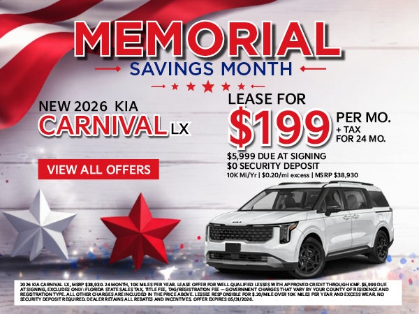 NEW 2026 KIA CARNIVAL LX